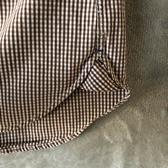 Tommy Hilfiger Men Button Down Shirt XL 80’s Two Ply Cotton Gingham Long Sleeve - Picture 7 of 15